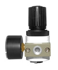 1/4 NPT Air Pressure Regulator With Gauge And Bracket For Pneumatic Tool Systems, Precise 0-180 PSI Adjustable Control