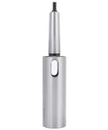 Morse taper reducing drill sleeve adapter for lathe MT3–MT4, metal silver finish