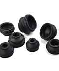 14x Ball Joint Rubber Boot Covers Track Rod End Kit With Tongue And Groove Fastening For Easy Drive Shaft Boot Replacement Multipack Pro Grade Flexible Lasting Protection For Full Lock Steering No Dismantling Required, black rubber boot covers set