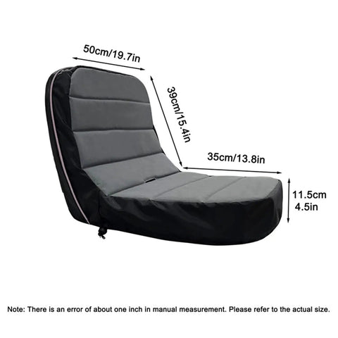 Weatherproof Tractor Seat Cover With Tool Pockets And Anti Slip Backing Padded No Sweat Oxford Fabric Lawn Mower Protector