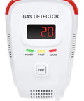 Plug In Gas Leak Detector for Home Detects Natural Gas Propane Methane Butane LPG LNG with 80dB Siren and LED display.