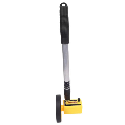 KIMISS Accurate Extendable Measuring Wheel for Construction, Lightweight in yellow and black, displaying the adjustable rod and measurement dial.