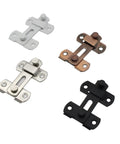 Heavy Duty Sliding Barn Door Latch With 90 Degree Angle Gate Lock Bolt For Wine Cabinet Drawer And Window Furniture Hardware in four finishes.