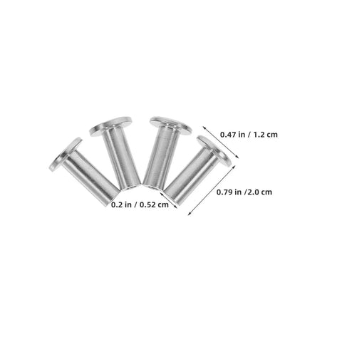 Cool Stainless Steel Cable Railing Sleeves For 3/16 Inch Wire Rope Kit With Wood Posts, Impact Proof And Neat Finish, Perfect For Outdoor Decks And Parks. Stainless steel sleeve dimensions shown