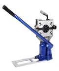 Top Shelf Heavy Duty Electric Hydraulic Hose Crimping Machine For High Pressure Lines with blue lever and solid construction.
