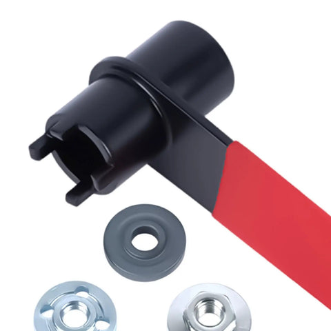 Dual Head Angle Grinder Wrench With Four Claw End And Hex Socket For Quick Accessory Swaps Pro Grade Multi Function Grinder Tool