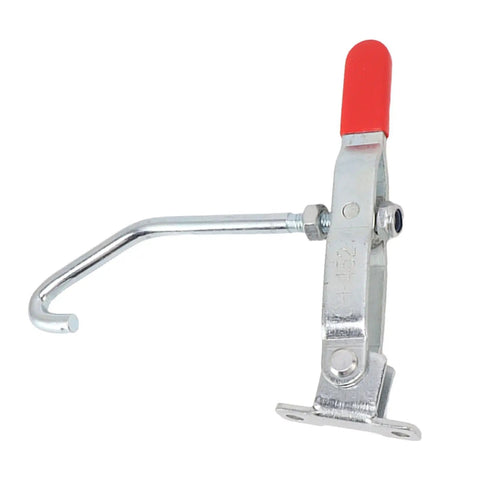 Beefy J Hook Toggle Clamp With 375LBS Holding Capacity And Adjustable Quick Release Pull Latch For Smoker Lids Woodworking Doors Gates Cases And Trunks Table Saw Stand Attachments, metal body