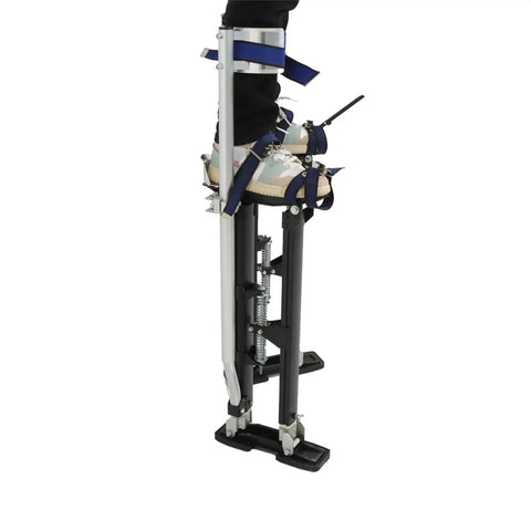 Adjustable Drywall Stilts 24 To 40 Inch Aluminum Alloy Stilts for Painting, Cleaning, and Construction Work with sturdy straps