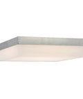 Dice 9 Inch LED Square Flush Mount Ceiling Light 2700K Warm White Brushed Nickel Energy Star Rated Versatile Ceiling Or Wall Sconce Fixture