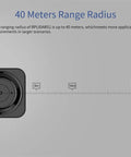 Budget Friendly 360 Degree RPLIDAR S1 TOF Lidar Sensor With 40 Meter Range showing measuring radius illustration at 8m, 16m, and 40m.