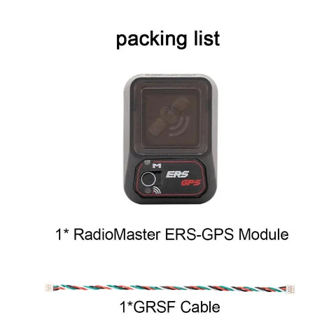 Hot Pick GPS Module For ExpressLRS PWM Receivers With CRSF Telemetry, compact GPS and GRSF cable, ideal for RC drones, black finish.