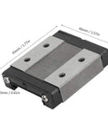 Miniature Linear Sliding Block Bearing For 24mm Rail With Low Friction Smooth Glide And Integrated Lubrication Port For Pro Grade Precision Automation Equipment For High Duty Performance In Industrial Automation And Robotics, 45mm x 40mm x 10.5mm