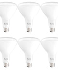 Total Game Changing BR40 LED Flood Light Bulb Six Pack E26 Socket 17 Watt Replaces 100 Watt Classic 4000K Cool White Tone Smooth As Butter Dimming
