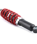 250mm Front And Rear Suspension Spring For 70cc To 125cc ATV Go Kart Buggy Dirt Bike Pit Bike Shock Absorber With Threaded Mount For Quick Install And Easy Height Adjustment Plus Preload Tuning To Boost Stability On Road And Trail, side view