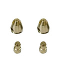 Close-up of 70 Amp Non-Touch Pilot Arc Plasma Cutter nozzles, durable metal design, essential for precise metalworking cuts.