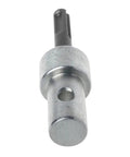 Two Slot Round Shank Drill Bit Adapter For Earth Auger Heads, SDS Arbor Connector, metal with angled nut head