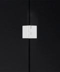 Six Pack Acrylic Self Adhesive Hinges For Cabinets And Wooden Boxes Versatile DIY Furniture Repair Kit shown on black surface