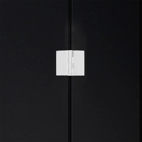 Six Pack Acrylic Self Adhesive Hinges For Cabinets And Wooden Boxes Versatile DIY Furniture Repair Kit shown on black surface