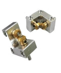 90 Degree Right Angle Bevel Gearbox With 1 To 1 Spiral Bevel Reducer Mini Compact Power Steering Gearbox 4mm Output in silver metal