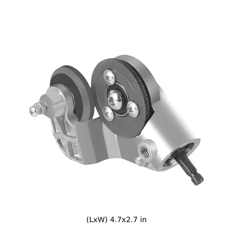 Drill Nibbler Sheet Metal Cutter With Titanium Steel Gears For Fast Cutting Action Smooth Slicing, 4.7x2.7 in attachment.
