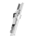 4 Pack 90 Degree Folding Cabinet Door Hinges For Corner Cabinets, Hidden Soft Close Brackets, Cold Rolled Steel, 3.14 in hinge detail