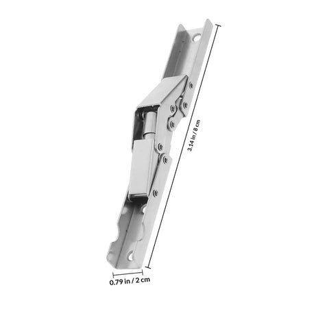 4 Pack 90 Degree Folding Cabinet Door Hinges For Corner Cabinets, Hidden Soft Close Brackets, Cold Rolled Steel, 3.14 in hinge detail