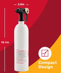 Marine Fire Extinguisher For Personal Watercraft Coast Guard Size I Certified Dry Chemical 5 B C For Flammable Liquids And Electrical Fires Ideal For Boats Jetskis And Watercraft, compact white design with black nozzle, 10.1 x 3.0 inches
