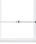 Extendable Window Security Bar 14.25 to 37 Inches Heavy Duty Iron Easy Install Child Proof For Horizontal And Vertical Windows White Finish