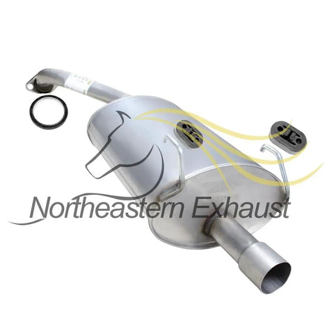 Exhaust Resonator Pipe and Muffler Kit for 2002 2003 2004 Honda CR-V 2.4L Stainless Steel 409 Grade with Free Gaskets