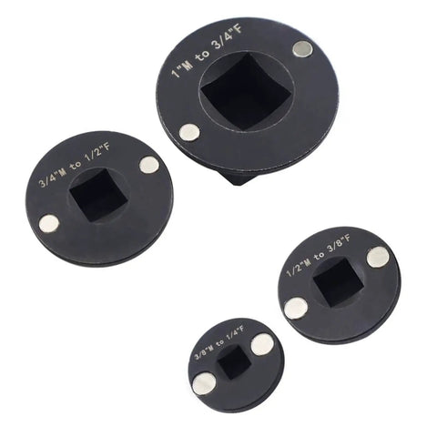 Top Notch Cloimei Professional Grade Socket Adapter Set 4pcs Low Profile Drive Reducer Kit Made From Tough Cr Mo Steel For Mechanics To Convert 1 Inch Down To Quarter Inch Fits Any Automotive Repair Shop Needs Like A Charm Today. 4pc CrMo socket drive reducers, 1/2 to 3/8 and 3/4 to 1/4