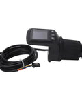 Easy Install LCD Display Electric Bike Meter Kit with Half Handle Grip 5P Common Wire for 24V-60V compatibility