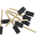 1 Inch Poly Foam Brush Set Pack Of 48 For Smooth, Even Paint Application, high-quality foam heads on wooden handles