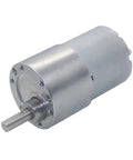 JGB37 Badass Torque DC Gearmotor With Legit Metal Gearbox smooth motor showing metal casing and output shaft for DIY projects.