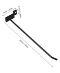 Heavy Duty Slatwall Shelf Hooks Set 20 Pieces For Retail Display And Garage Storage Shop Ready Iron Rod Four Millimeter Thick