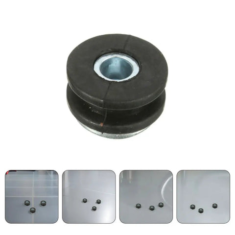 Motorcycle Rubber Grommets Kit For Long Distance Riding, Keeps Vibes Low With Vibration Isolation Pads And Shock Absorption Rings, 2 Sets, Weather Resistant, Easy Install, Wide Fit For Rear Shocks, black rubber grommet with metal insert