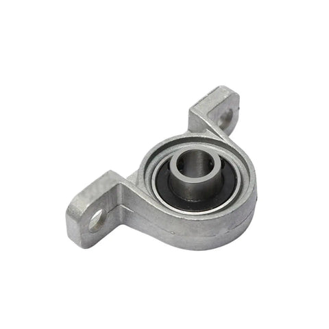 Beefed-Up Heavy Duty Shielded Ball Bearing Pillow Block, zinc alloy housing, KP Series Mount, 8 mm bore option, side view