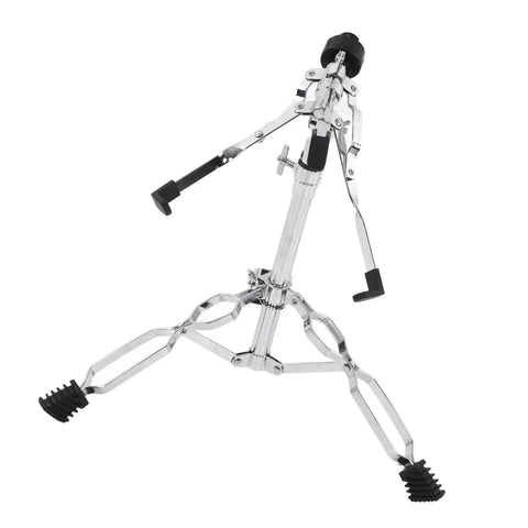 Built Tough Double Layer Cymbal Stand With Adjustable Height And Durable Steel Base Easy Fold Design Gig Ready Drum Hardware That Really Slaps, tripod base details.