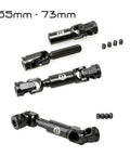 Heavy Duty Stainless Steel Drive Shaft Set For 1/10 Rc Crawler Upgrade Parts Fits Axial Scx10 Trx4, 55mm-73mm size.