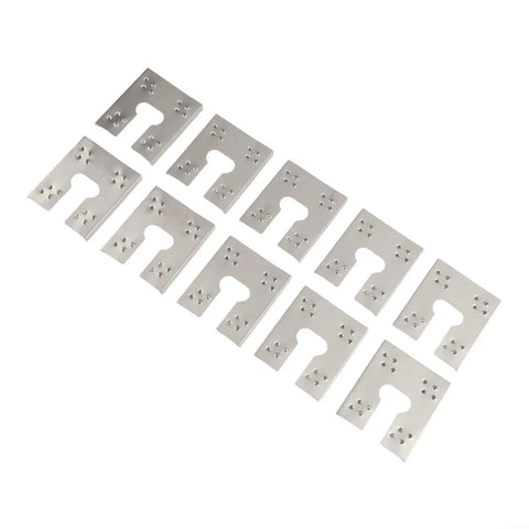 100 Pack Solar Grounding Clips 304 Stainless Steel Conductive Washer Kit, heavy duty metal clips arranged in rows.