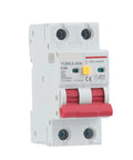 Pro Grade Heavy Duty Two Pole Residual Current Circuit Breaker With Ironclad 30mA, 230V, 16 Amps, compact electrical safety device.
