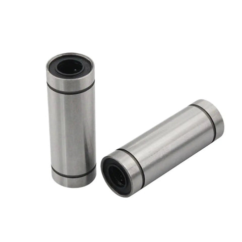 20 Pack Linear Motion Ball Bearing Set LM3UU LM4UU LM5UU LM6UU LM8UU 8SUU LM13UU Extended For Ultra Smooth CNC, 3D Printer, And DIY Projects Ready To Roll. Two steel linear motion ball bearings for CNC and 3D printer rails