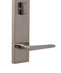 Get That Killer Modern Look For Your Front Door With This Satin Nickel Single Cylinder Keyed Entry Handle Set Complete With Philtower Lever