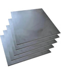 Pack Of Five 99.9 Percent Graphite Blocks For Electrodes And Electrolysis, High Purity 2.4 By 2 By 0.12 Inch Plates displayed in stack