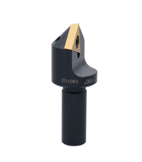 Pro Grade Three Piece 90 Degree Indexable Carbide Countersinks Set for Wood and Metal, 1/4 Inch, 1/2 Inch, and 1-1/4 Inch Shanks, Positive Rake for Smooth Cutting, No Sharpening Needed, Includes Installed Inserts