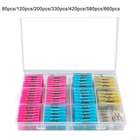Heavy Duty Heat Shrink Butt Connectors Kit With Thick Copper Core Color Coded Sizing For Boat Truck Marine Wire Wiring Harness Projects That Are Totally Tough And Super Reliable For Long Lasting Waterproof Seals, plastic organizer