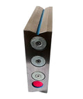 Side view of 200 Mm Magnetic Spirit Level With Right Angle Vial For Peak Precision and Dead On Accuracy, showcasing the durable aluminum body.