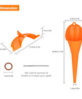Dimensions of Drip-Free Oil Change Funnel Kit For Harley-Davidson Primary And Crankcase Fill Tool With Viton O-Rings shown.