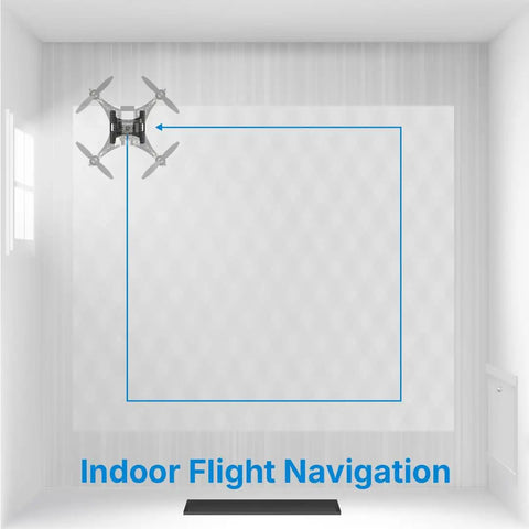 Drone Positioning Module With Optical Flow And ToF Sensor in room for indoor positioning and precise hover.