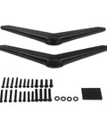 All In One TV Stand Base Kit With No Drill Mounting Bracket Replacement Legs For Television ABS Support Black Finish