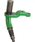 Heavy Duty Left Hand Steering Spindle Replacement Straight Bolt On Suspension Upgrade Built Tough For Any Rig Flat Out Solid Drop In Auto Parts Oem Equivalency, green coated metal design.